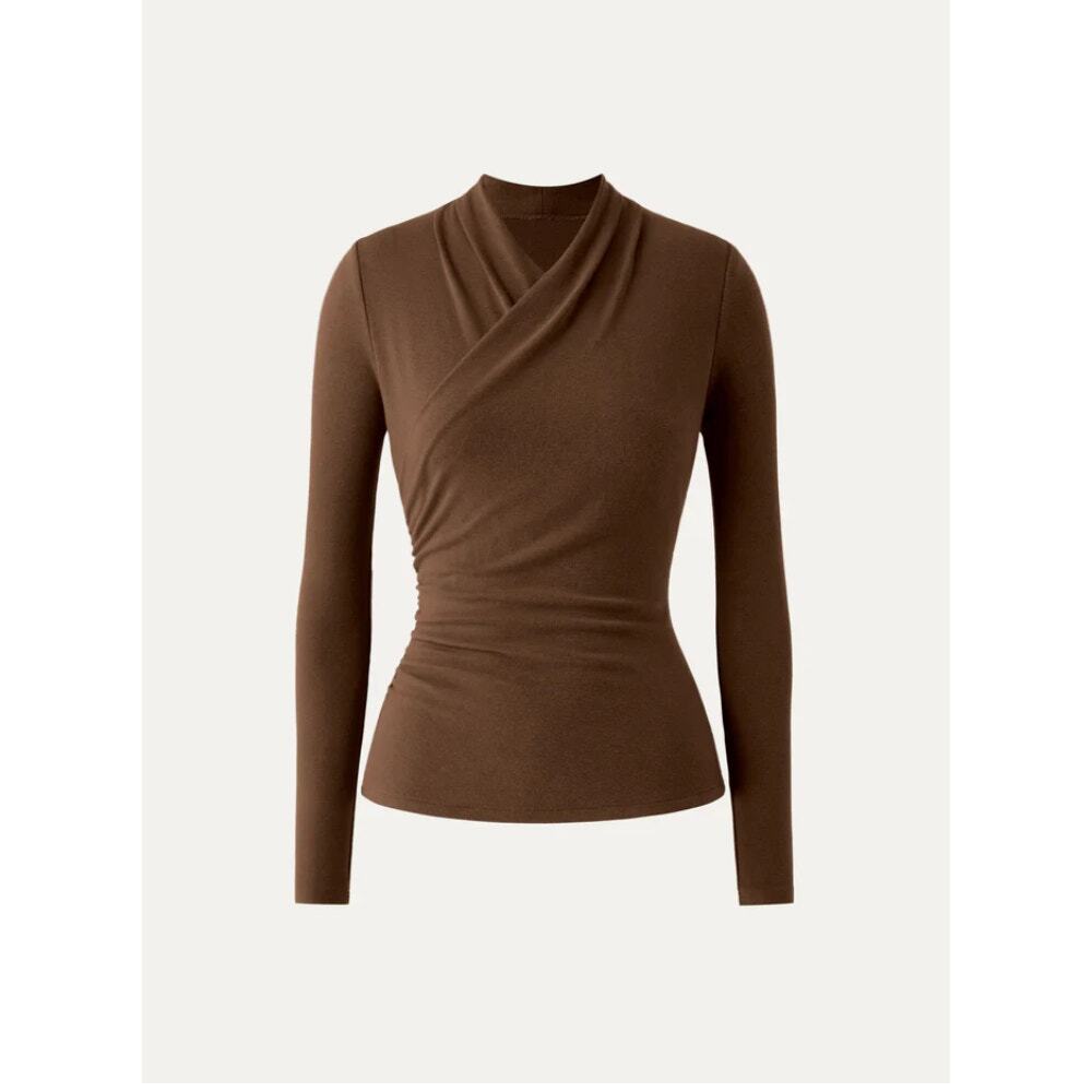 OGL LiteWarm Surplice Long Sleeve Top NWT SIZE XS
